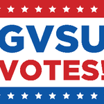 GVSU VOTES! logo on March 10, 2020